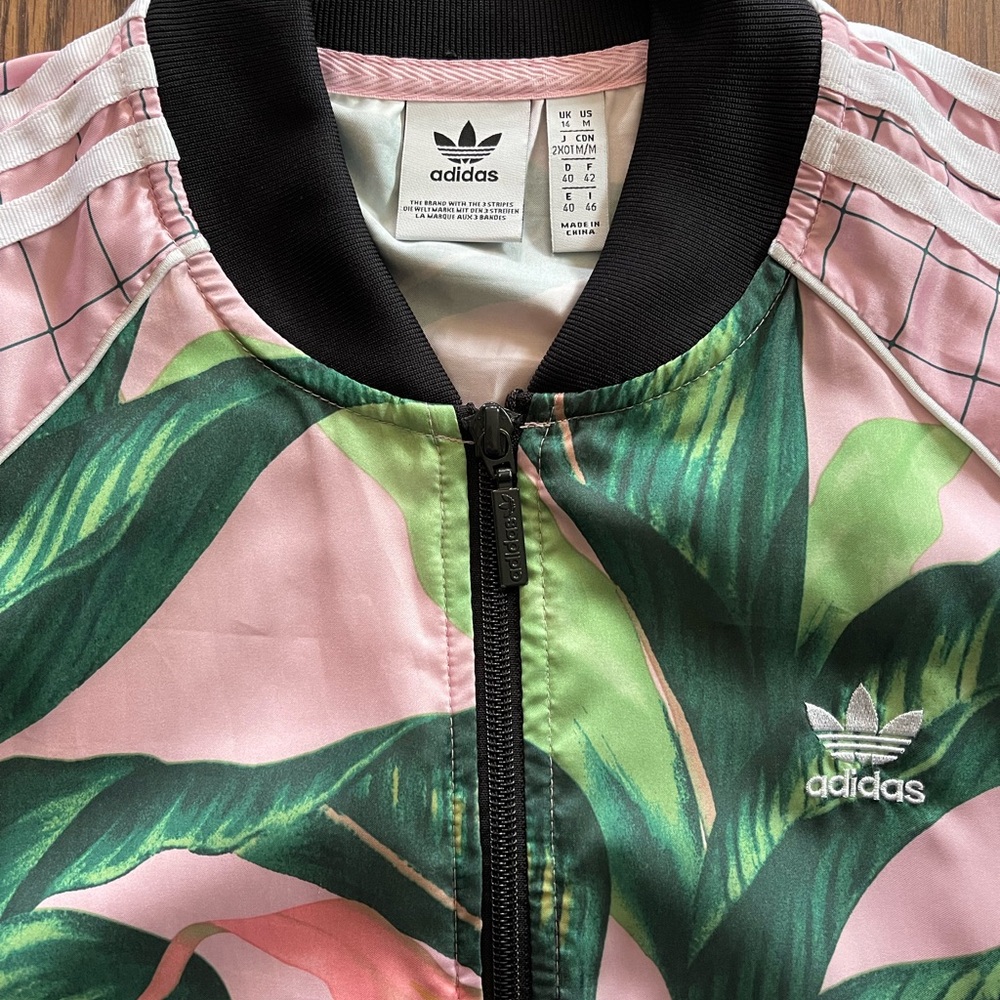 Adidas x Farm Rio Tropical Leaf Jacket